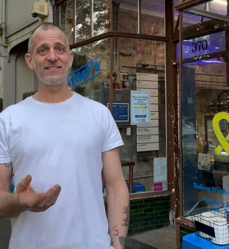 Ed Halmagyi in front of Avner’s