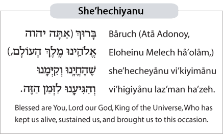 She'hechiyanu Blessing